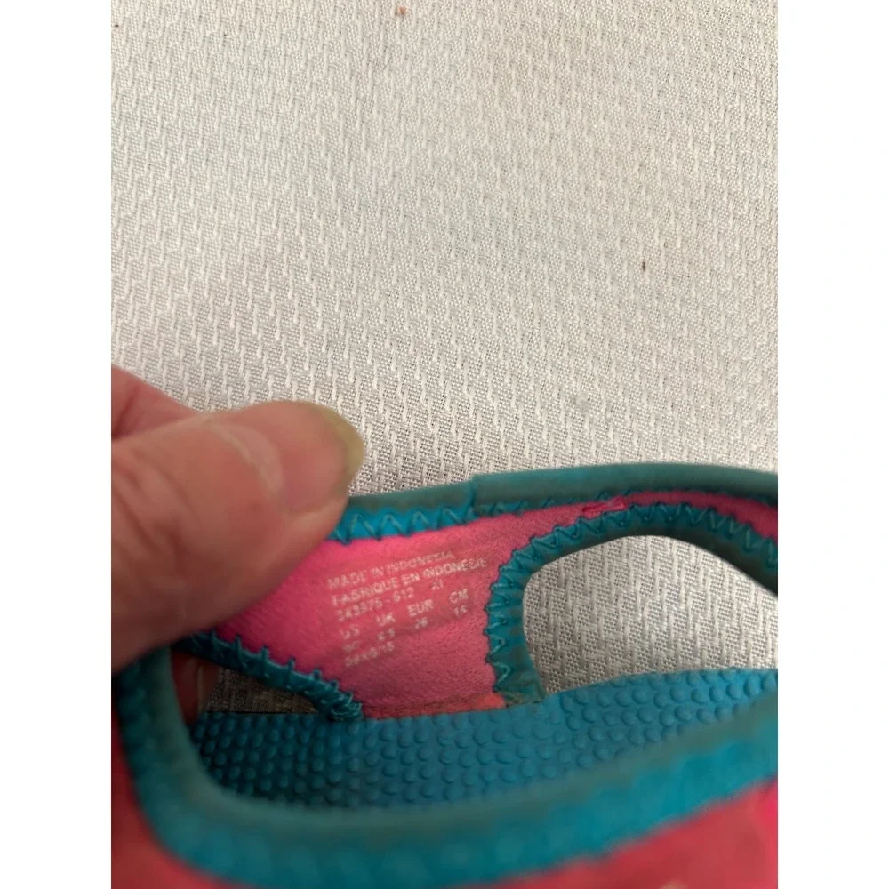 Nike Sunray Protect 9C Pink Blue Water Sandals Kids Shoes 343975-612